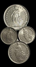 Zwitserland. Lot of 4 coins: 1/2, 1, 2 Francs 1962/1965, Postzegels en Munten, Munten | Europa | Niet-Euromunten