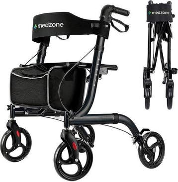 2dekans | Medzone Rollator Lichtgewicht en Opvouwbaar -, Ophalen of Verzenden, Zo goed als nieuw