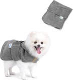Hondenbadjas - Badjas hond - Ruglengte 40 cm - S - Grijs - N, Dieren en Toebehoren, Verzenden, Zo goed als nieuw