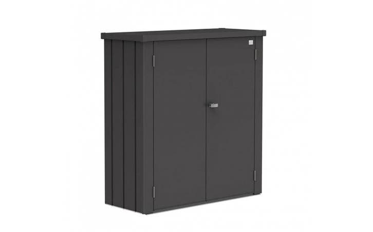 Biohort Terraskast Romeo Donkergrijs Metallic Formaat M 140, Tuin en Terras, Bergingen en Tuinkasten