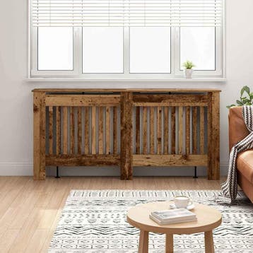 vidaXL Radiatorafdekking Oud hout 172 x 19 x 81,5 cm Bewerkt, Verzenden, Nieuw
