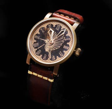 Schaumburg Watch - Golden SteamPunk - NewArtCollection -, Nieuw