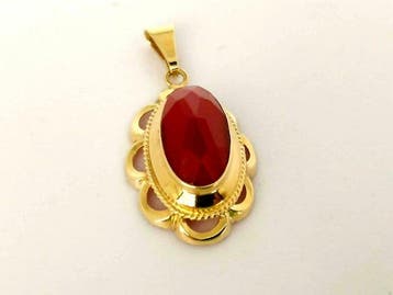 Zonder minimumprijs - Hanger - 14 karaat Geel goud - 3.00ct.