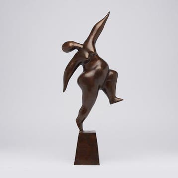 sculptuur, NO RESERVE PRICE - Voluptuous Dancing Lady Statue