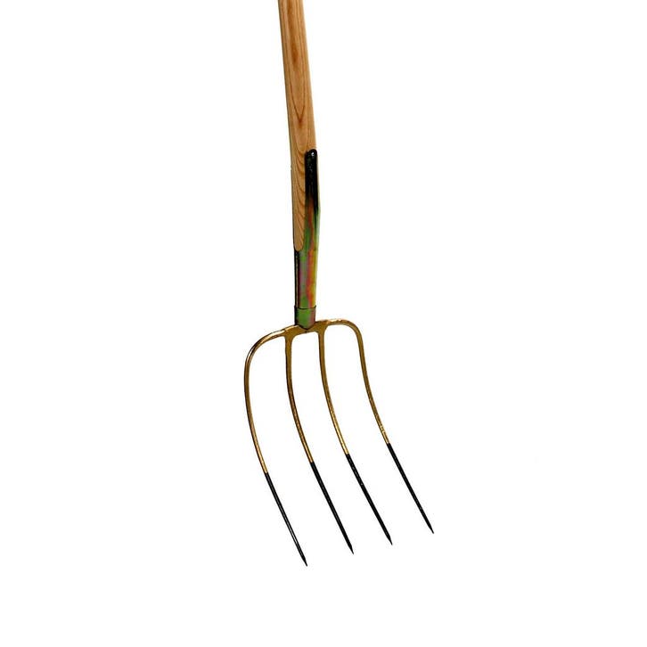 Talen Tools Mestvork – 4 ovale Tanden – Lichtgewicht en, Tuin en Terras, Hand-tuingereedschap, Hark, Nieuw, Ophalen of Verzenden