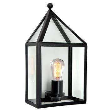 Buitenlamp Laren Zwart Wandlamp Plat Buitenverlichting, Verzenden, Nieuw