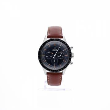 Omega Speedmaster Anniversary Series Cal. 3861; FOIS;  Ch..., Ophalen of Verzenden, Zo goed als nieuw, Leer, Overige merken
