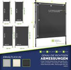 Klemluifel - Balkon luifel - Verticale luifel - 100x310 cm -, Verzenden, Zo goed als nieuw