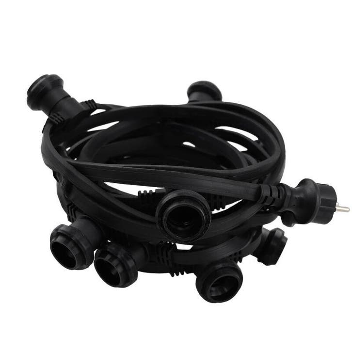 15m prikkabel, 15 fittingen, Tuin en Terras, Buitenverlichting, Nieuw, Ophalen of Verzenden
