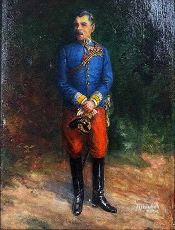 Alexander Pock (1871-1950) - Portrait eines Ulanenoffiziers