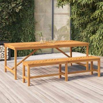 vidaXL Tuinbank 180 cm massief acaciahout, Verzenden, Nieuw, Hout