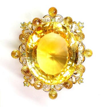 Hanger - 18 karaat Geel goud - 65.63ct. tw. Citrien -