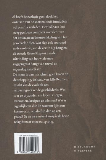 De vis die aan land kroop 9789065540393 Jelle Reumer, Verzenden, Gelezen, Jelle Reumer