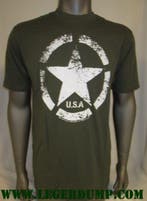 T-shirt groen Army ster vintage (T-shirts, Kleding), Ophalen of Verzenden, Nieuw