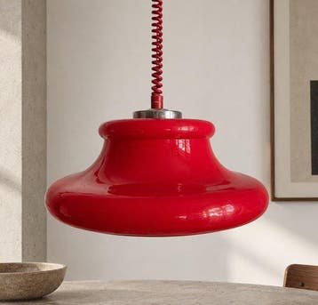 meblo - Plafondlamp - Lamp uit de Space Age, halverwege de