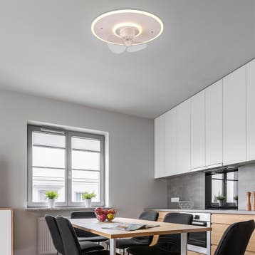 LED Plafondlamp met Ventilator - Plafondventilator - Trion, Ophalen of Verzenden, Nieuw, Metaal, Overige fittingen