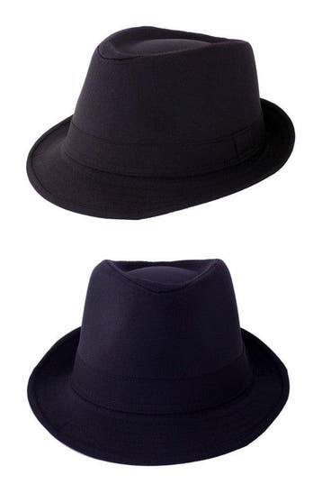 Gleufhoedje trendy zwart, Verzenden, Nieuw