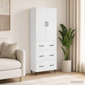 vidaXL Kastenset 2 st 66 x 34,5 x 90 cm Bewerkt hout, Verzenden, Nieuw
