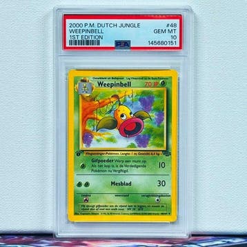 Pokémon Graded card - WEEPINBELL #48 1ST EDITION - Pokémon -, Nieuw