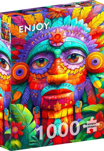 Floral Totem Puzzel (1000 stukjes) | Enjoy Puzzle - Puzzels, Verzenden, Nieuw