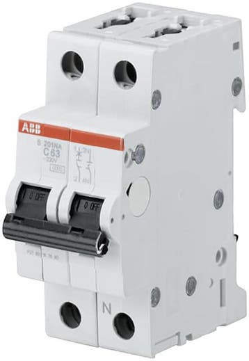 ABB installatieautomaat 32A C-karakteristiek 1P+N -, Ophalen of Verzenden, Nieuw, Groepenkast