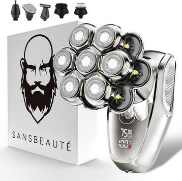 2dekans | Sansbeauté SkullSharp MAX 6-in-1 – Elektrisch, Ophalen of Verzenden, Zo goed als nieuw