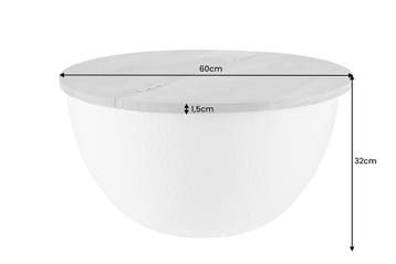Ronde salontafel ORIENT STORAGE 60cm zilver acaciahout met, Ophalen of Verzenden, Nieuw
