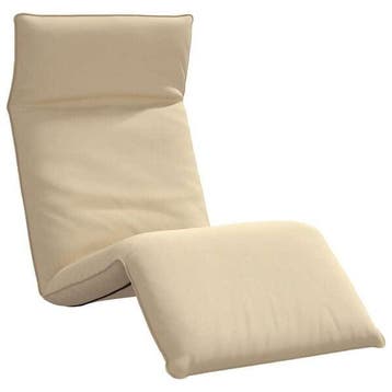 Vloerfauteuil Oxford beige | Tweedekansje | OP=OP, Ophalen of Verzenden, Zo goed als nieuw, Metaal, Verstelbaar