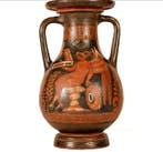 Oud-Grieks Aardewerk Roodfigurale pelike met Eros in een