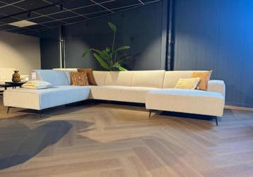 VERBOUWINGSOPRUIMING (HOEK)BANKEN OP IS OP! SALE AANBIEDING!, Huis en Inrichting, Banken | Bankstellen, Metaal, Industrieel landelijk modern hoekbank 