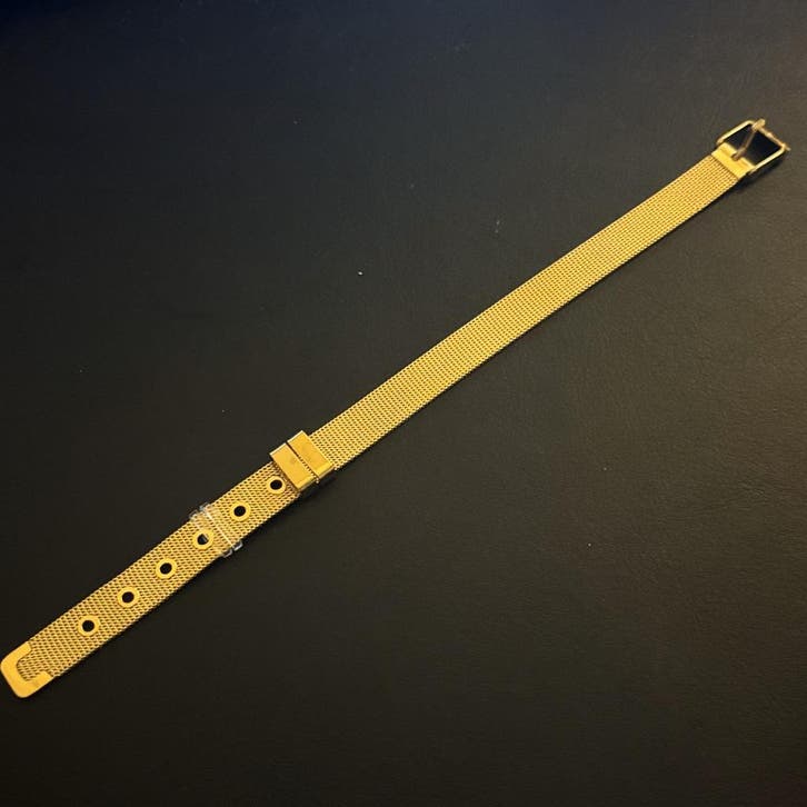 No-Fade Goud-Stijl Horlogeband Vergulde Armband, Sieraden, Tassen en Uiterlijk, Armbanden, Goud, Nieuw, Overige materialen, Ophalen of Verzenden