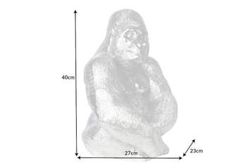 Decoratief Gorilla-figuur KONG 40cm zilveren handgemaakte, Huis en Inrichting, Ophalen of Verzenden, Nieuw