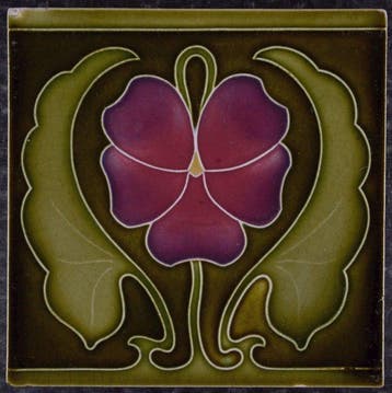 Jugendstil Tegel - Tonindustrie Offstein - Art Nouveau -