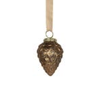 decoratie dennenappel antiek bruin 8cm, Verzenden, Nieuw