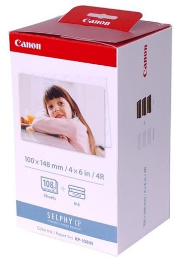 Canon KP-108IP/IN 3 inktcartridges + postcard size papier, Verzenden, Nieuw, Cartridge, Canon