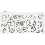 Etui, afm 11x23 cm, 210 gr, wit, 1 stuk, Hobby en Vrije tijd, Stoffen en Lappen, Nieuw