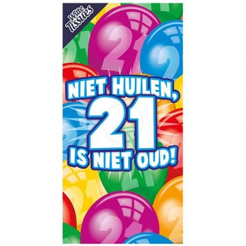 Tissuebox 21 Jaar, Ophalen of Verzenden, Nieuw