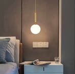 Scandinavische Hanglamp – Moderne Glazen Bol Plafondlamp, Verzenden, Nieuw