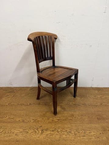 Gebruikte Teak Houten Stoel -S4438 Vintage/Café, Ophalen, Nieuw