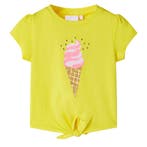 vidaXL Kindershirt 140 geel, Verzenden, Nieuw