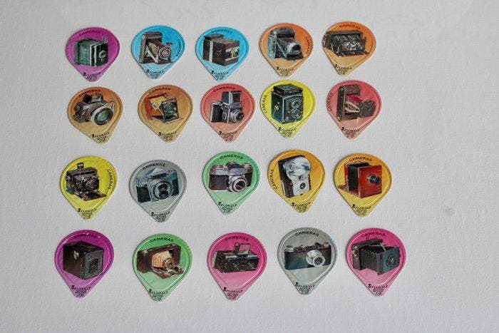 Floralp Melk cup reclame Analoge camera, Audio, Tv en Foto, Fotocamera's Analoog