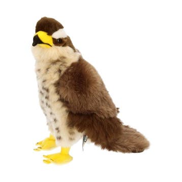 Pluche havik knuffel - bruin/wit - 23 cm - roofvogel, Verzenden, Nieuw