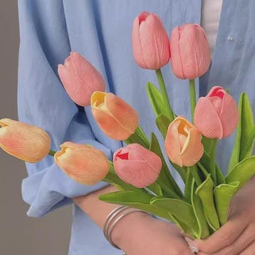 Real Touch Kunstbloemen Tulpen - Luxe Boeketten voor Huis &, Verzenden, Nieuw