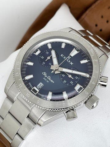 Edox - Skydiver Limited Edition Chronograph - 10116-3-BUIDN, Nieuw
