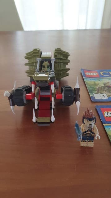 LEGO Crawley#039s Claw Ripper 70001, Zo goed als nieuw, Complete set, Lego