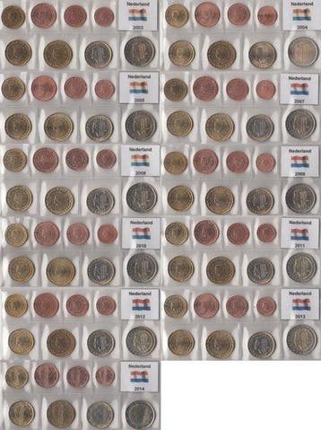 Nederland. Series 1 Cent - 2 Euro 2003/2014 (11 series)