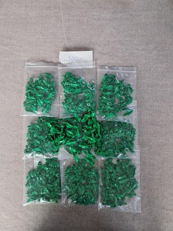 Lego Onderdelen - LEGO - 500x Plant Plate Round 1 x 1 with, Nieuw