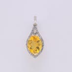 Zonder minimumprijs - Hanger Platina - 1.83ct. tw. Vuuropaal, Sieraden, Tassen en Uiterlijk