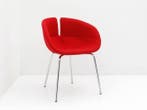 Fauteuil Moroso Fjord  - rood - 4-poot chroom, Werkplek, Ophalen of Verzenden, Gebruikt, Overige typen