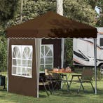 vidaXL Pop-up Feesttent Taupe 195 x 195 x 245 cm Oxford Stof, Verzenden, Nieuw